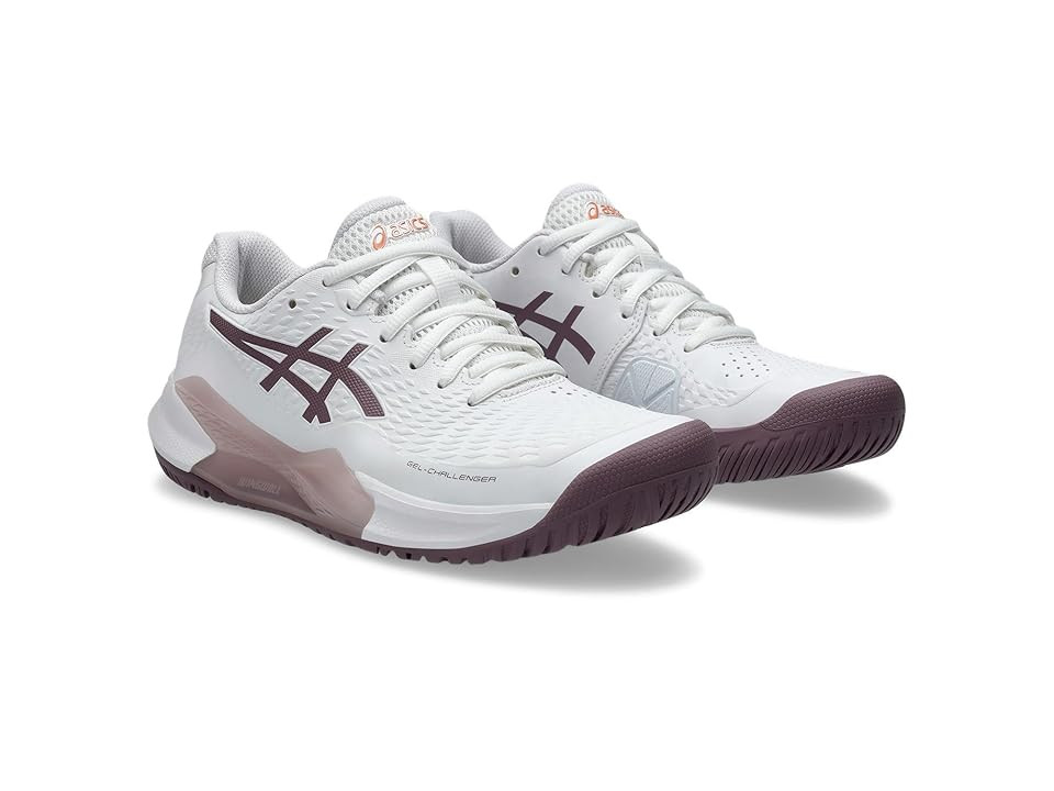 ASICS Women's GEL-Challenger 14 Tennis Shoe Women's Shoes White/Dusty Mauve : 9.5 B - Medium, Manmade | Zappos
