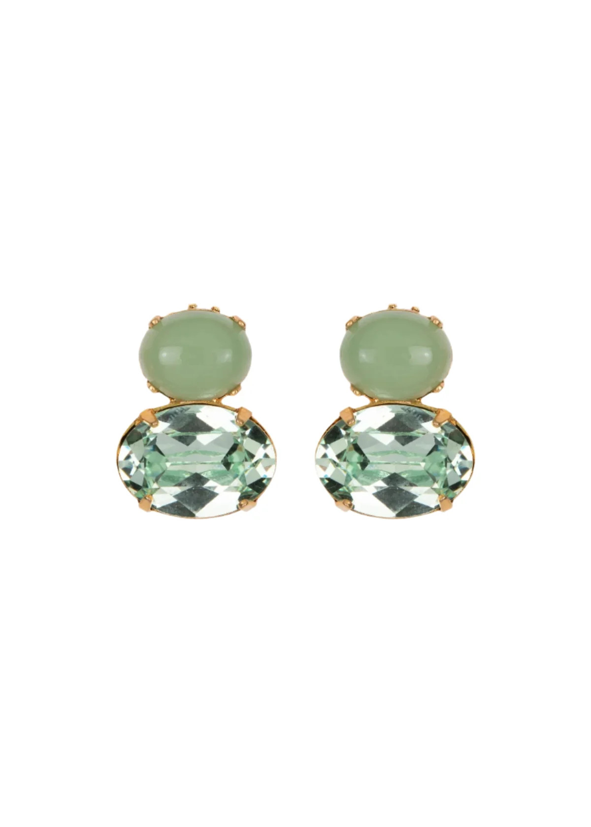 Yvette Earrings in Chalcedony | Over The Moon
