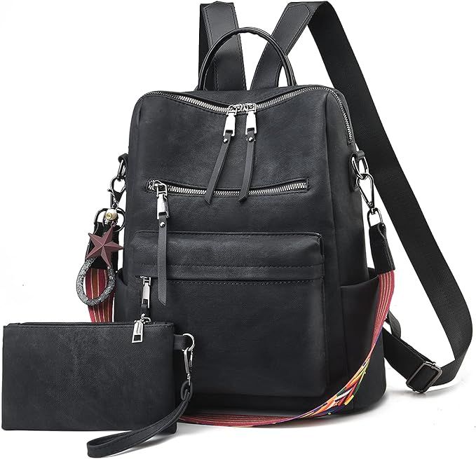 Women's Fashion Backpack Purse Day Packs Satchel Handbags leather tote bag for women Shoulder Bag... | Amazon (US)