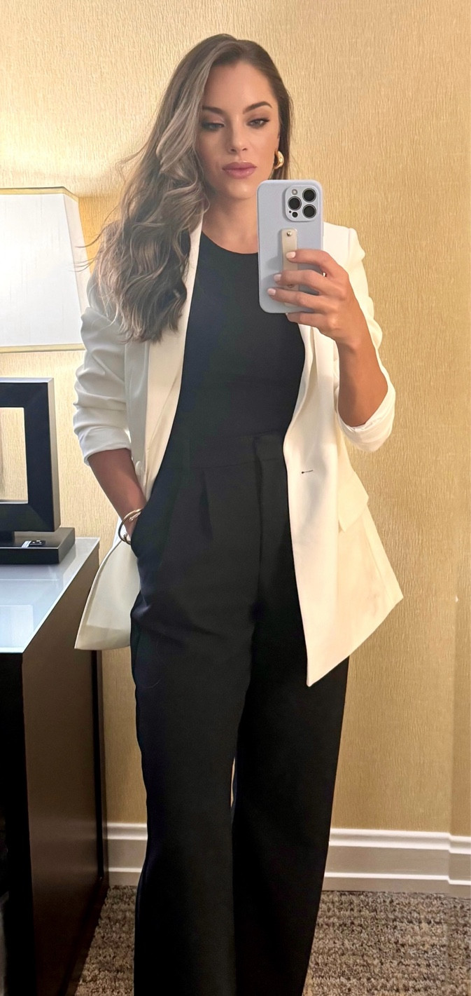 Work outfit, blazer size small, Sloane tailored pants size 24, bodysuit size small.

#abercrombie #af #amazon

#LTKSaleAlert #LTKWorkwear