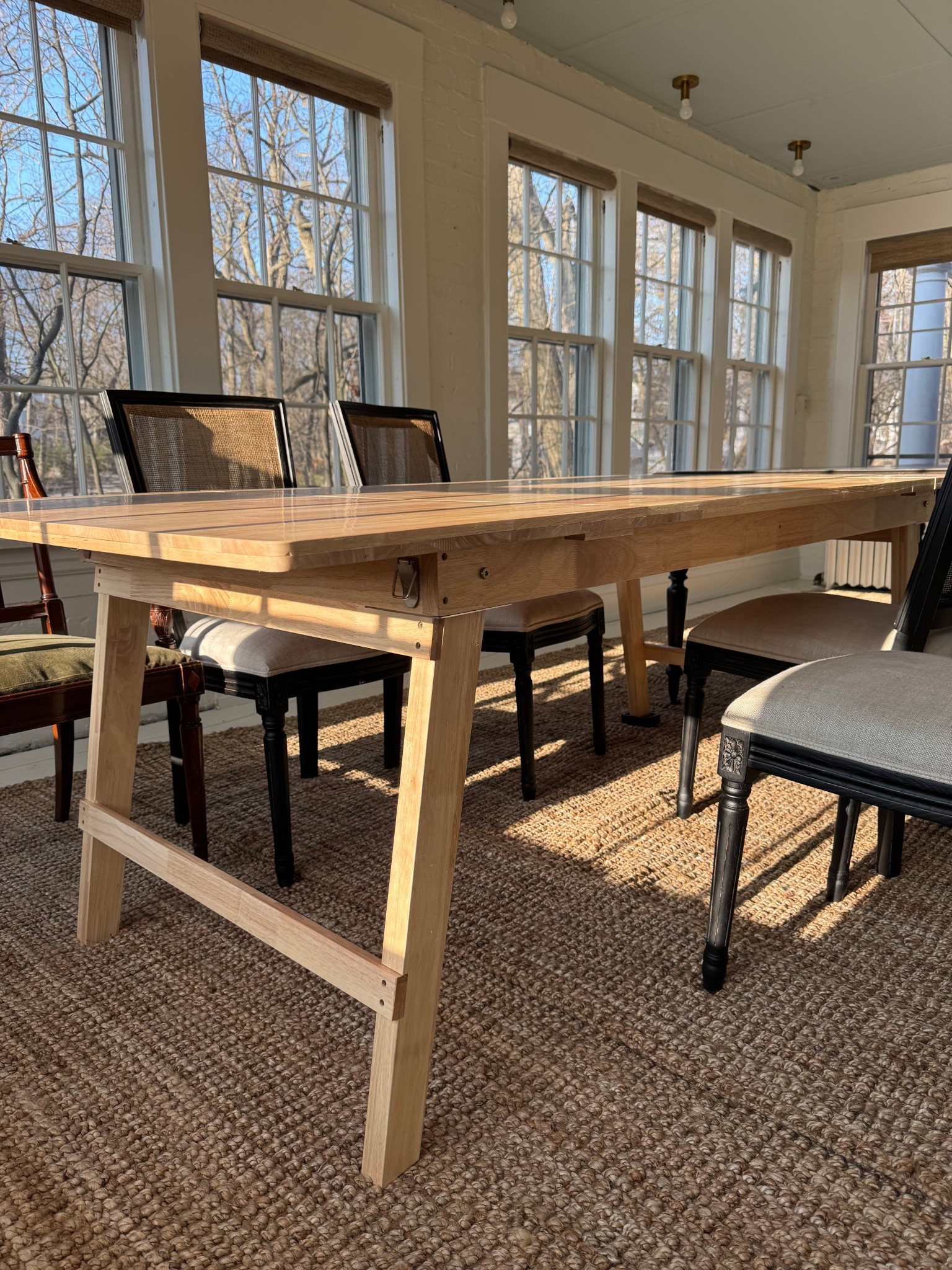 The best 8-10 person (patio) table 🙌 This came already assembled- just add the leaves and secure it with a buckle and voilà?! Great quality - we got really lucky with this one. We’re using it to extend our dinner table for a dinner party. But will probably be having dinners outside with this thing all summer ☀️ though it doesn’t feel like only an outdoor table!

#LTKHome