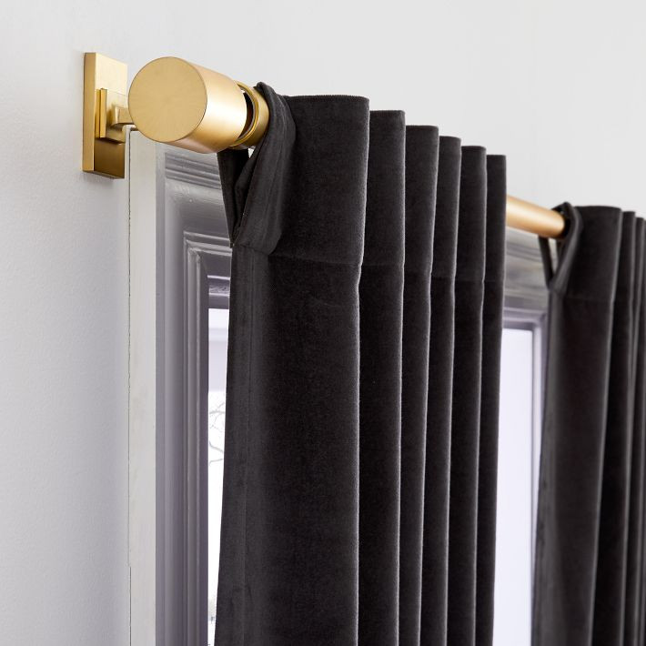 Cotton Velvet Curtain | West Elm (US)