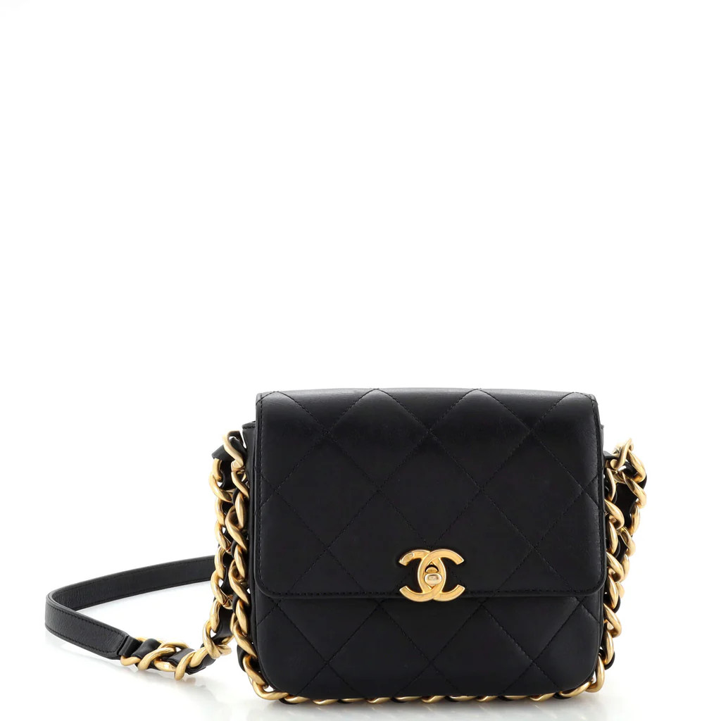 Side Note Flap Bag Quilted Lambskin Mini | Rebag