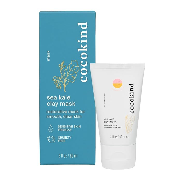 Cocokind Sea Kale Clay Mask, Gentle Exfoliaion for Radiant, Smooth Skin, Made with Blue Kale Sea ... | Amazon (US)