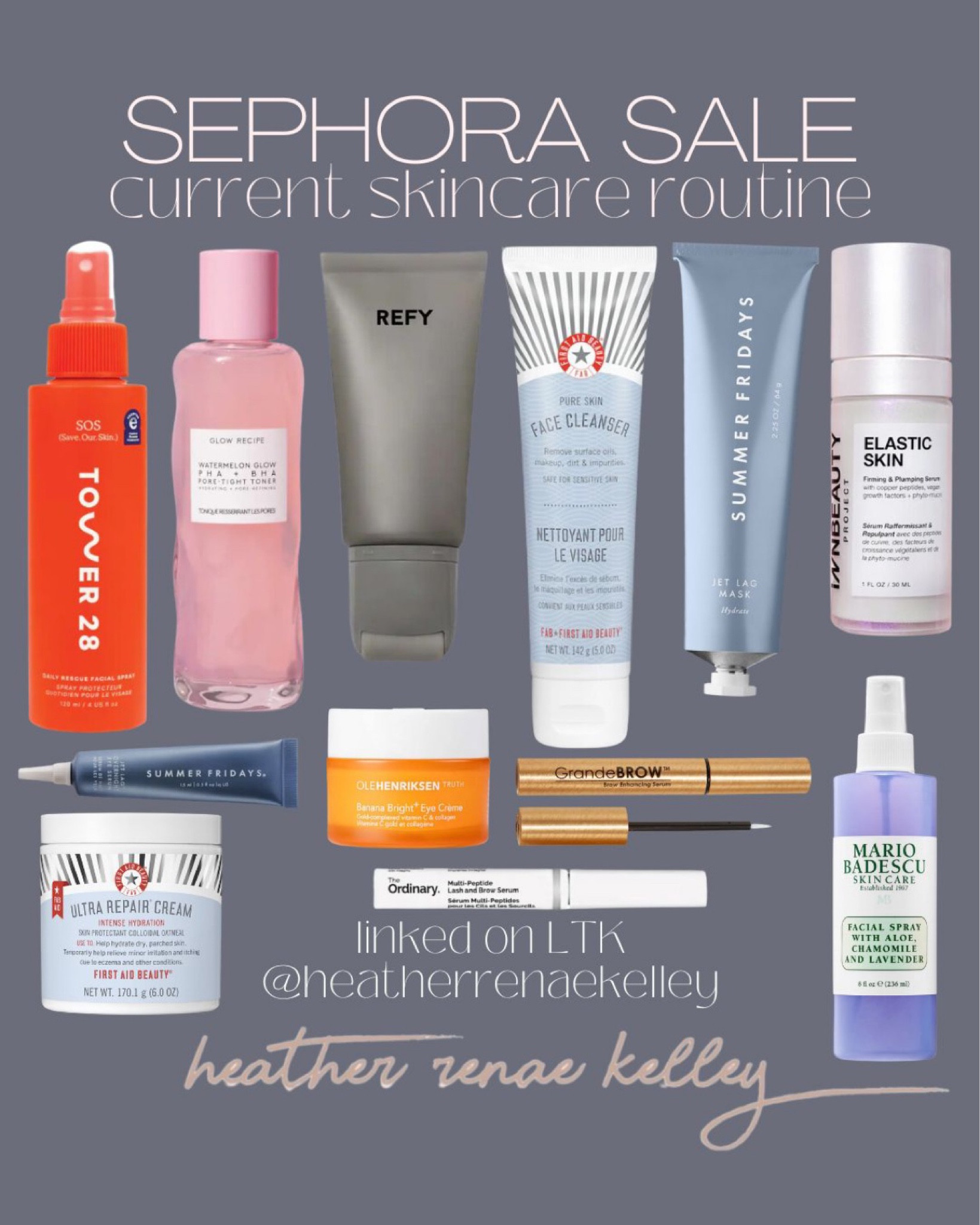 SEPHORA SALE | current skin care routine

Linked all products I have and love 

Use code: SAVINGS
ROUGE: 11/1-11/11 – 20% off
VIB: 11/5-11/11 – 15% off 
INSIDER: 11/5-11/11 – 10% off


#LTKSaleAlert #LTKGiftGuide #LTKBeauty