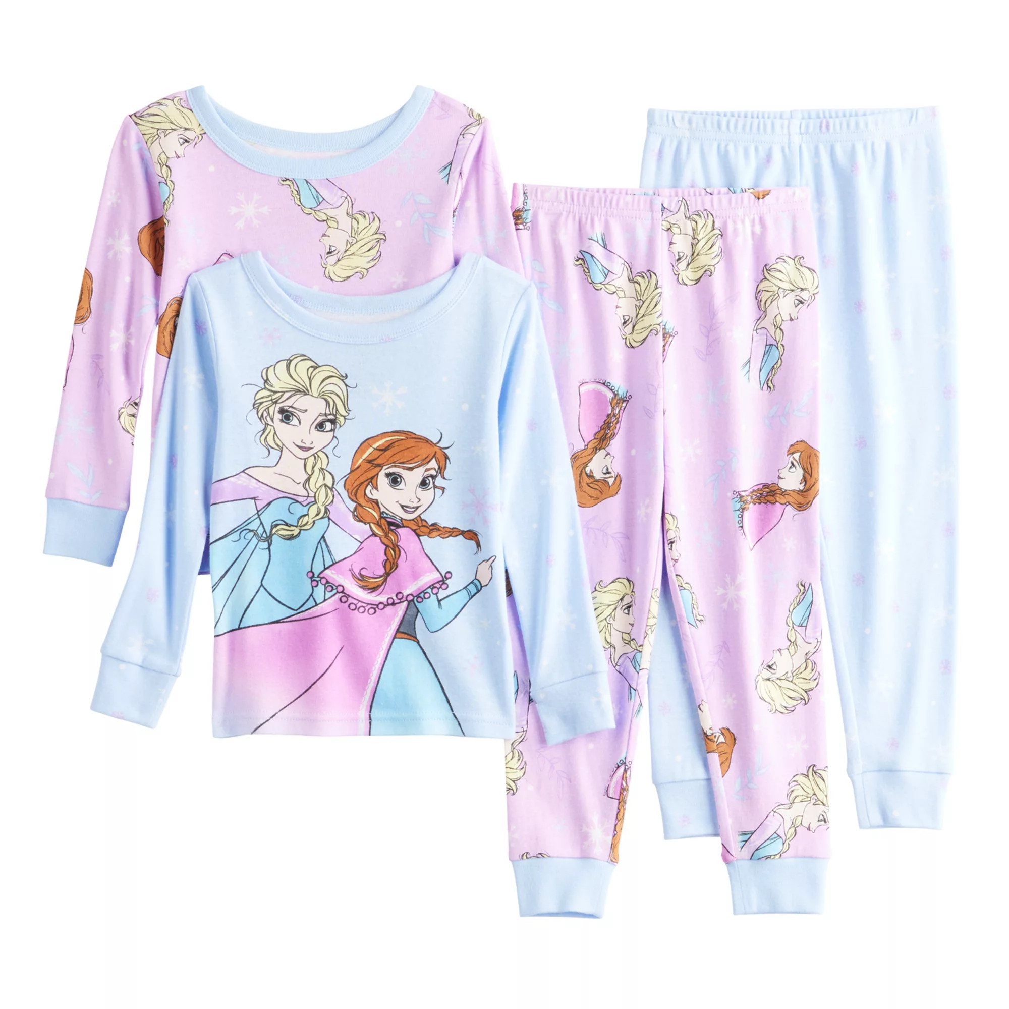 Disney's Frozen Anna and Elsa Toddler Girl "Frozen Sisters" 4-Piece Pajama Set | Kohl's