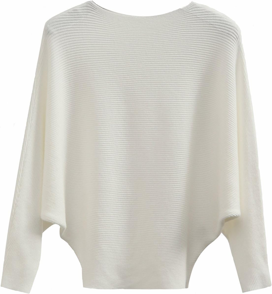 GABERLY Boat Neck Batwing Sleeves Dolman Knit Sweaters Pullovers for Women | Amazon (US)