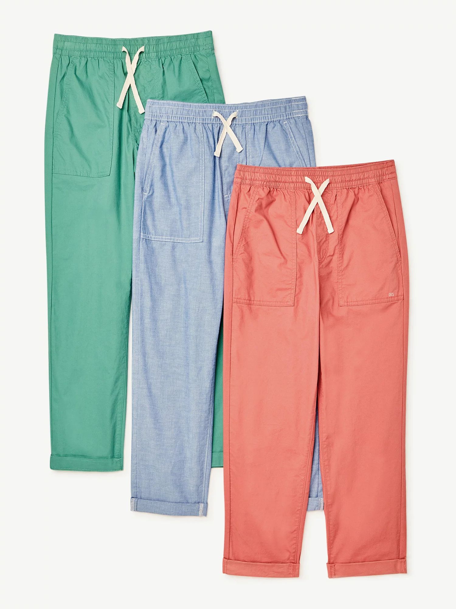 Free Assembly Boys Dock Pants, 3-Pack, Sizes 4-18 - Walmart.com | Walmart (US)