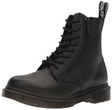 Dr. Martens Women's 1460 Pascal W/Zip Combat Boot, Black Aunt Sally, 9 | Amazon (US)