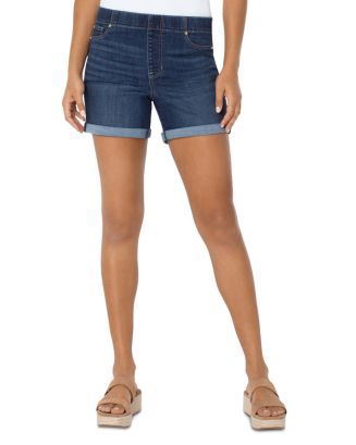 Liverpool Los Angeles Plus Liverpool Los Angeles Chloe Pull On Jean Shorts in Hendricks Back to r... | Bloomingdale's (UK)