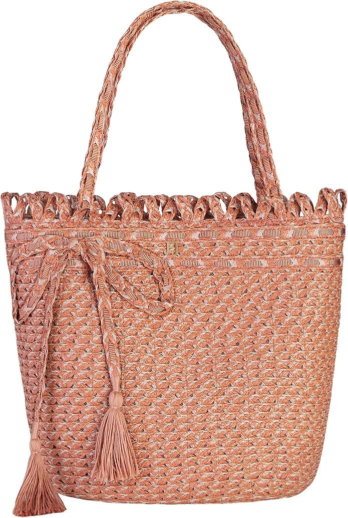 Eric Javits Squishee St. Tropez Straw Tote Bag for Women - Summer Beach Bags for Women - Cute Tot... | Amazon (US)