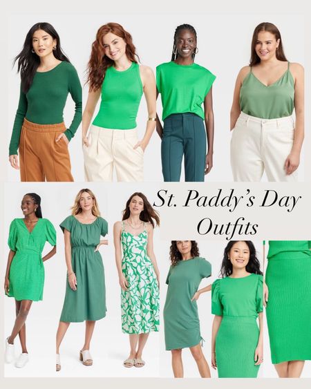 Green St Patrick’s Day tops and dresses. Spring. Target styles  

#LTKworkwear #LTKunder50 #LTKSeasonal