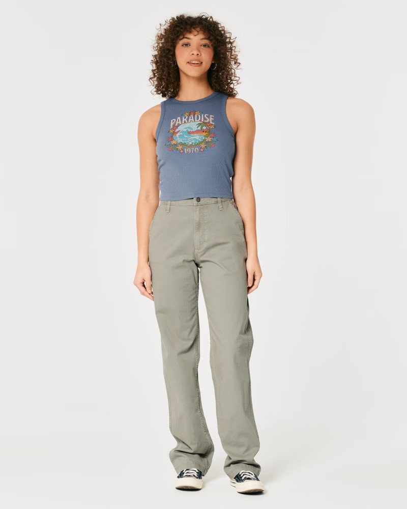 Ultra High-Rise Carpenter Dad Pants | Hollister (US)