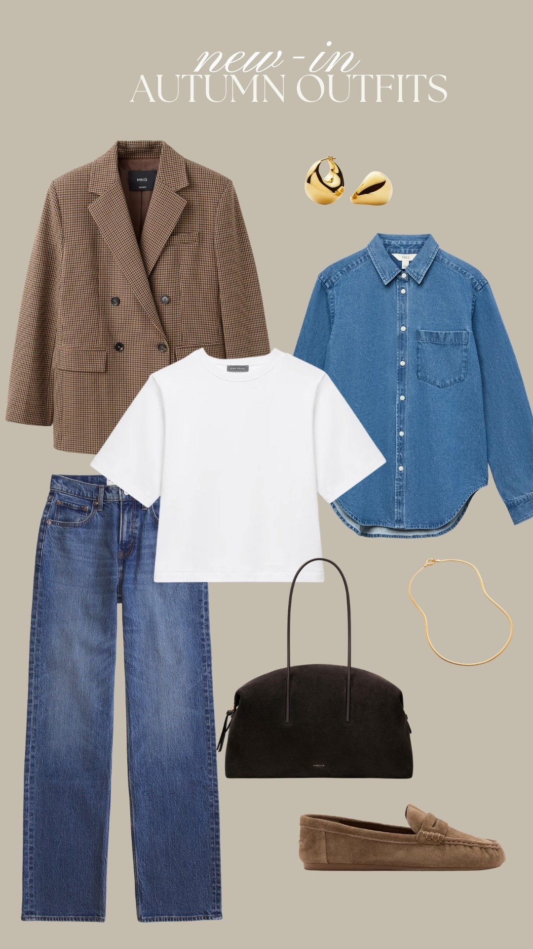 Use my Mint Velvet Discount code: LAURABYRNES15 - ends 29th Sept

Autumn outfit wearing check-print jacket, denim shirt, white tee, 90’s jeans, leather tote bag and loafers🍂

#LTKuk #LTKautumn