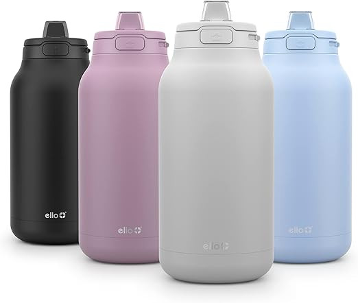 Ello Hydra 64oz Half Gallon Vacuum Insulated Stainless Steel Jug with Locking, Leak-Proof Lid and... | Amazon (US)