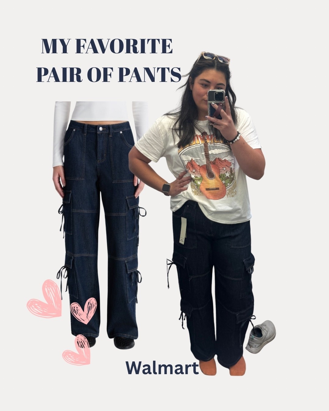 These have quickly become my favorite pair of pants! First of all, they are extremely comfortable and I actually do use a lot of the pockets. Many times I’ve worn these through the airport to hold all of the important stuff I needed to access quickly lol. Best of all these can be found at Walmart!


#LTKTall #LTKMidsize #LTKootd