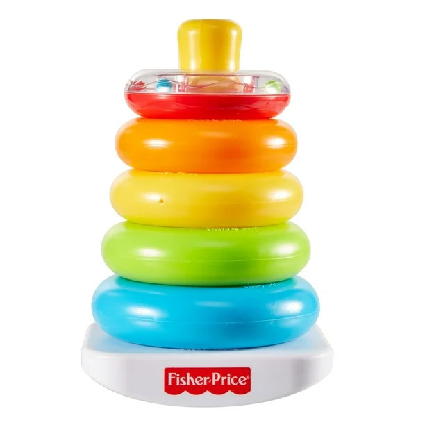 Fisher-Price Rock-a-Stack Classic with 5 Colorful Rings - Walmart.com | Walmart (US)