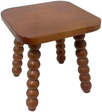 Solid Wooden footstool9.3 Inch - Short Stool for Kids & Adults, Sensory Table Helper - Sturdy Foo... | Amazon (US)