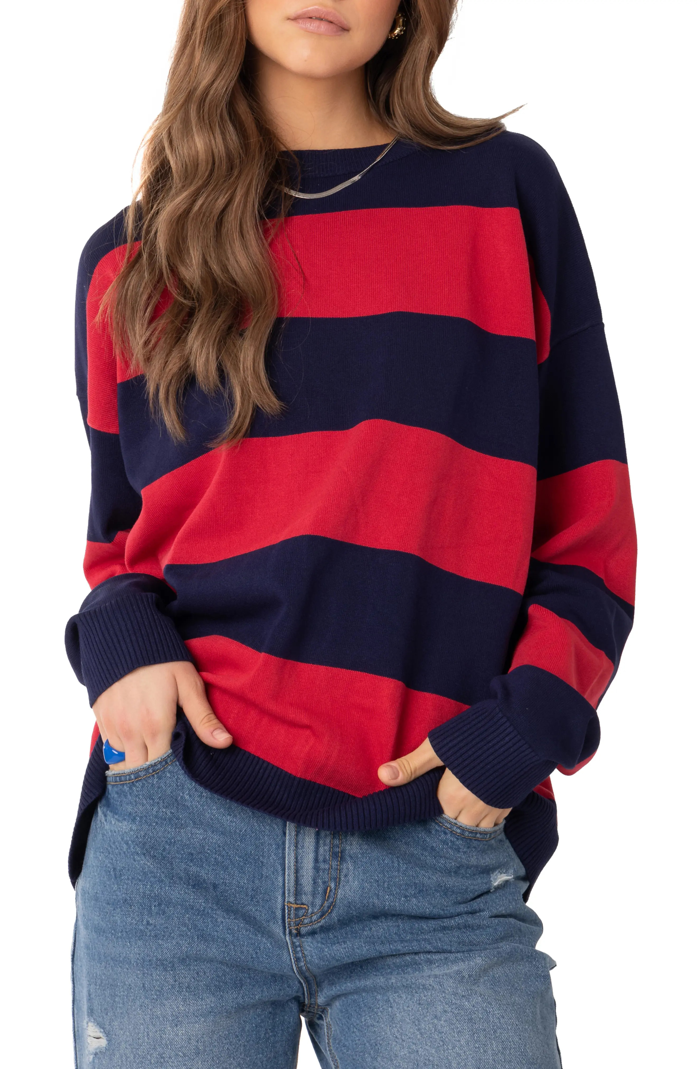 Logan Stripe Oversize Sweater (Women) | Nordstrom | Nordstrom