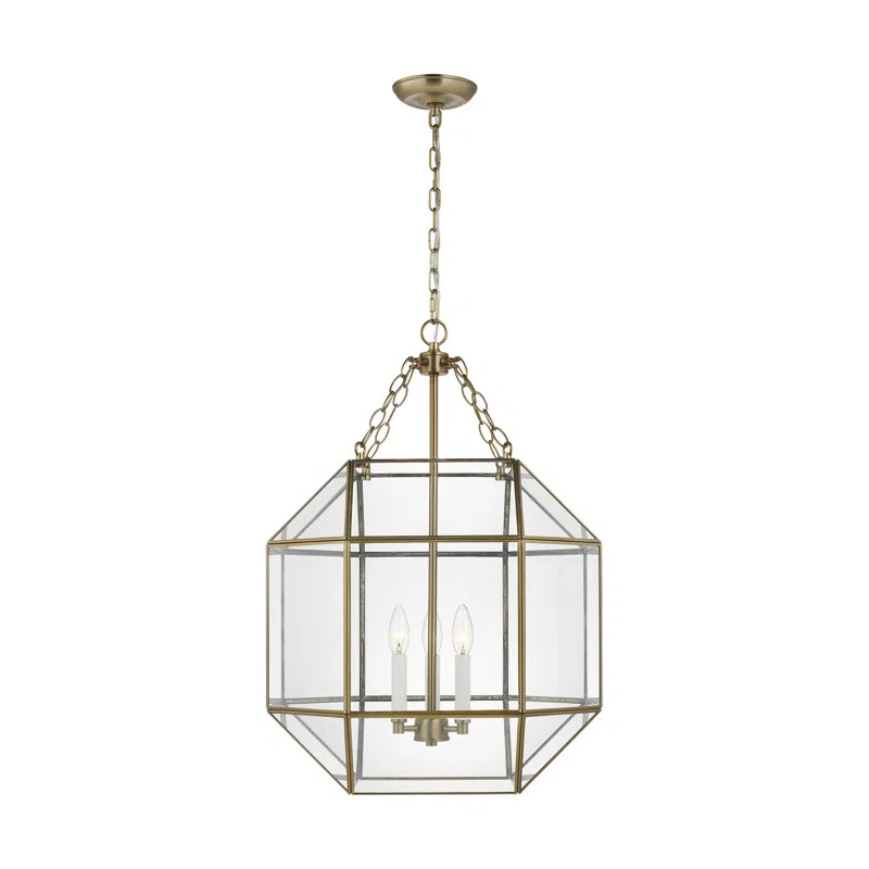 Reid 3 - Light Lantern Geometric Pendant | Wayfair North America