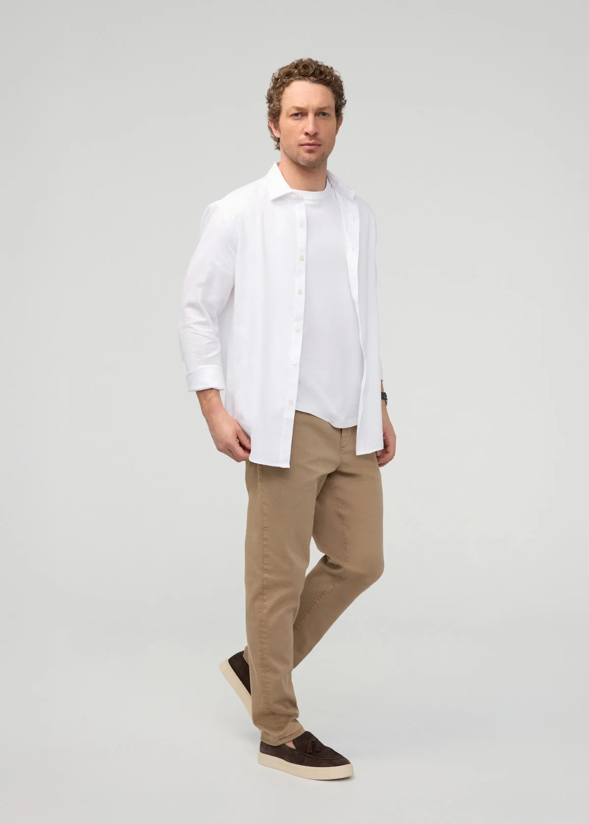 FlexTwill Relaxed Pull On Pant - Desert Khaki | DUER