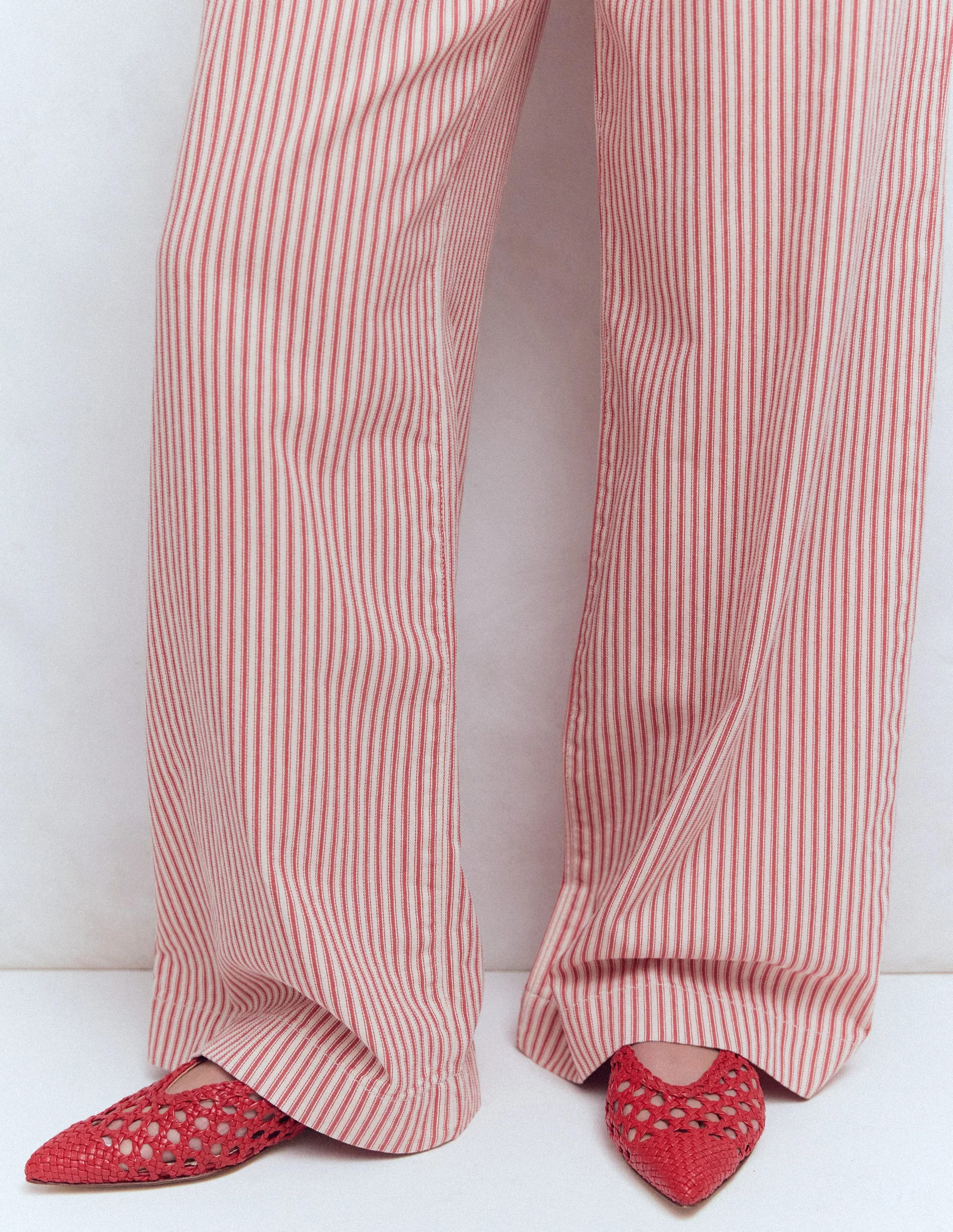 High Cut Flat Point-Red Weave | Boden (US)