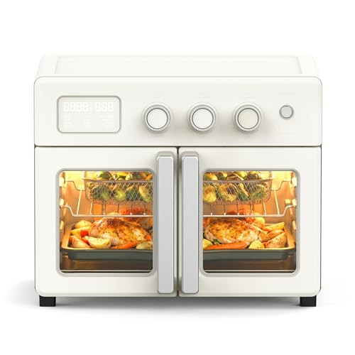 Martha Stewart French Door Air Fryer Toaster Oven Combo, 34QT Countertop Convection, 12-in-1, Bak... | Amazon (US)