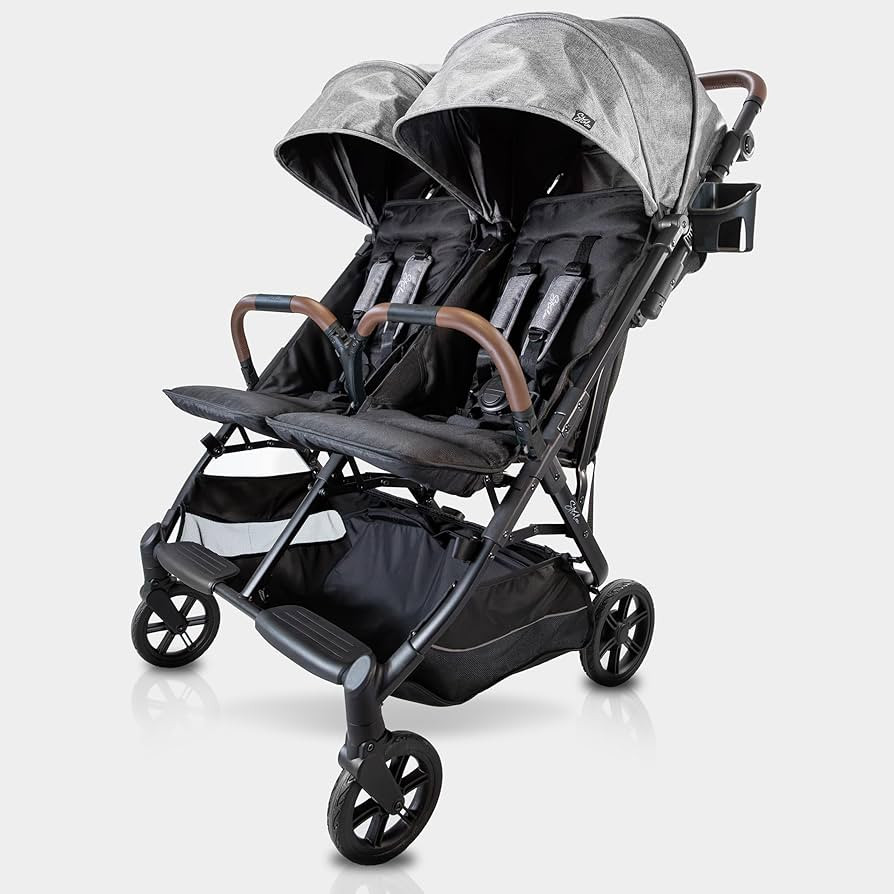 Strolee Lightweight Double Side by Side Stroller - 22 Lbs, 9.5" Compact Fold, Twin Nap Ready Seat... | Amazon (US)
