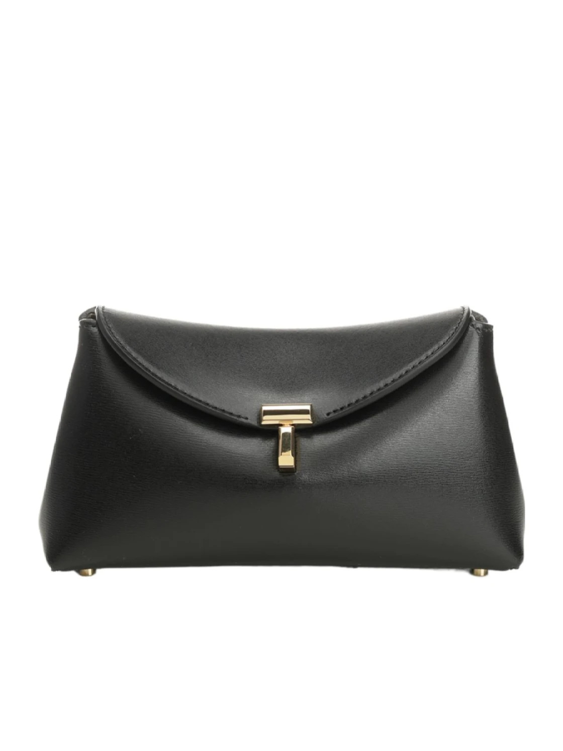 Totme Mini T-Lock Leather Clutch Bag | Senser US
