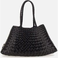 Dragon Diffusion Santa Croce Big Black Leather Shoulder Bag | Balardi (US & Canada)