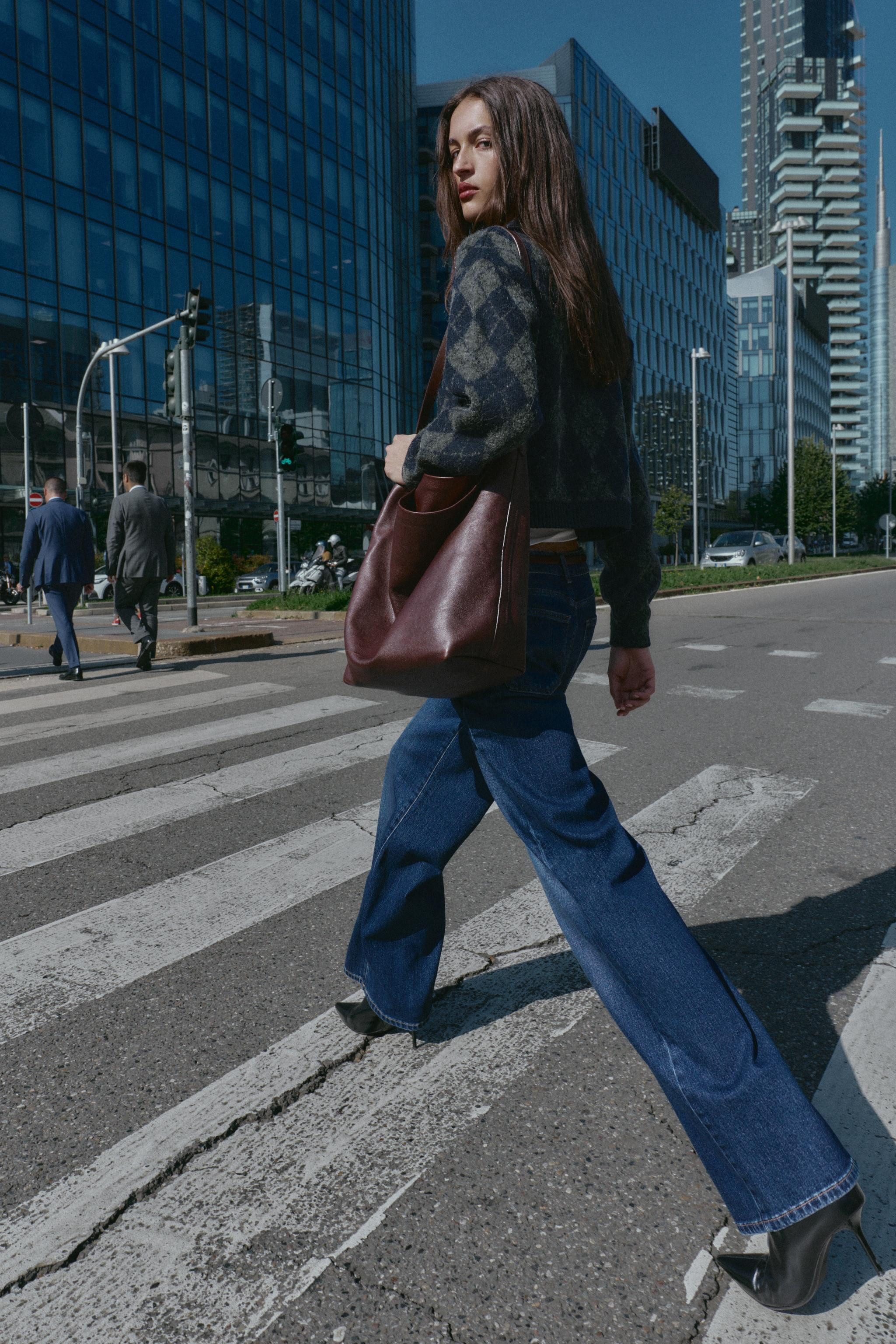 ARGYLE KNIT BOMBER JACKET | Zara UK