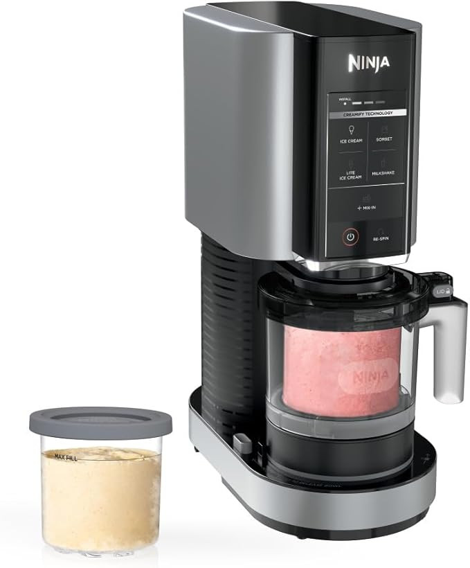 Ninja CREAMi Ice Cream Maker 5 One-Touch Programs with Two 16oz. Pints with Storage Lids NC300 | Amazon (US)