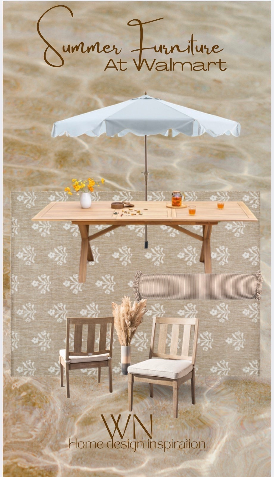 Summer furniture decor pieces new at Walmart  

#LTKHome