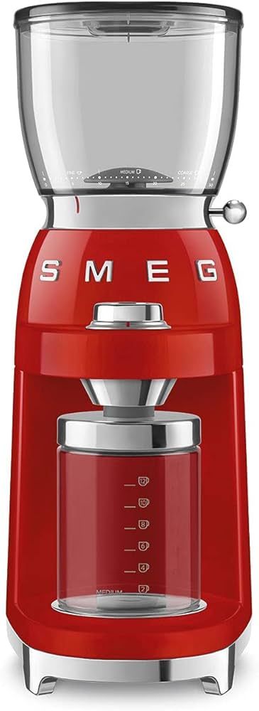 Smeg 50's Retro Style Aesthetic Coffee Grinder, CGF01 (Red) Large | Amazon (US)