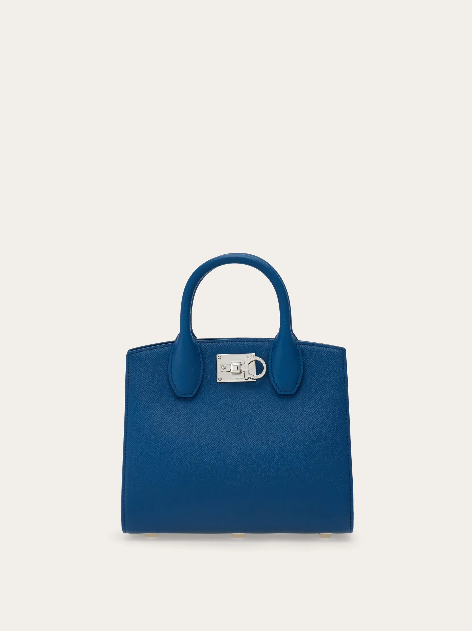 Ferragamo Women Ferragamo Studio Box bag (S) Blue | Ferragamo