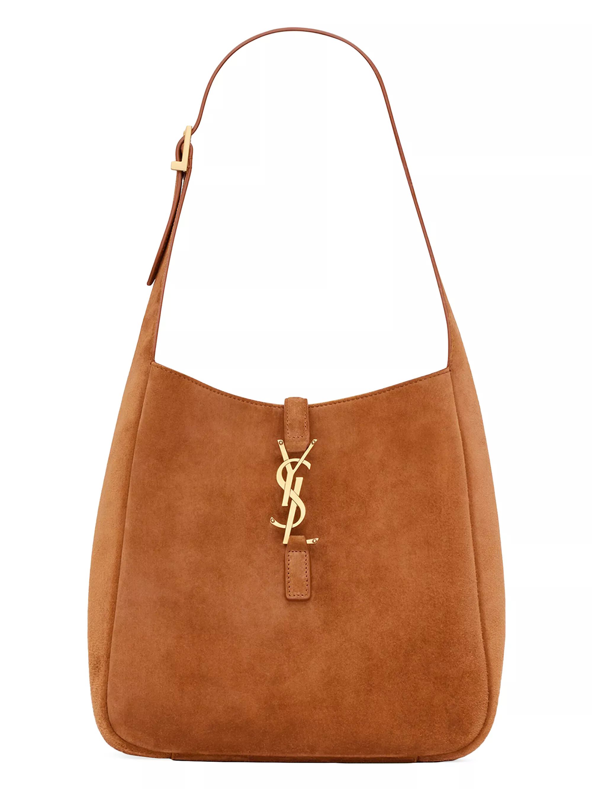 Small Le 5 A 7 Supple Shoulder Bag In Suede | Saks Fifth Avenue