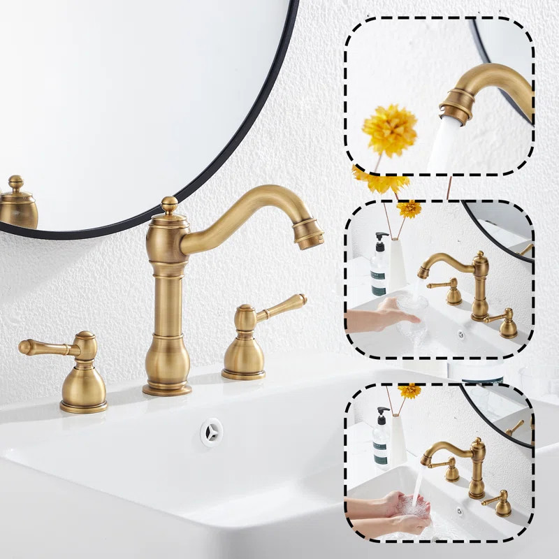 UFINE Widespread Bathroom Faucet with Drain Assembly & Reviews | Wayfair | Wayfair North America
