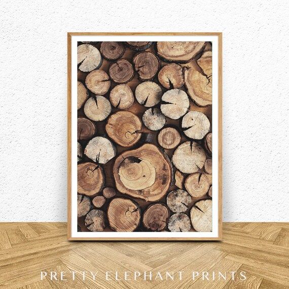 Rustic Prints, Rustic Wall Decor, Rustic Wood Logs, Photography Print,Photography Wall Art, Tree ... | Etsy (US)