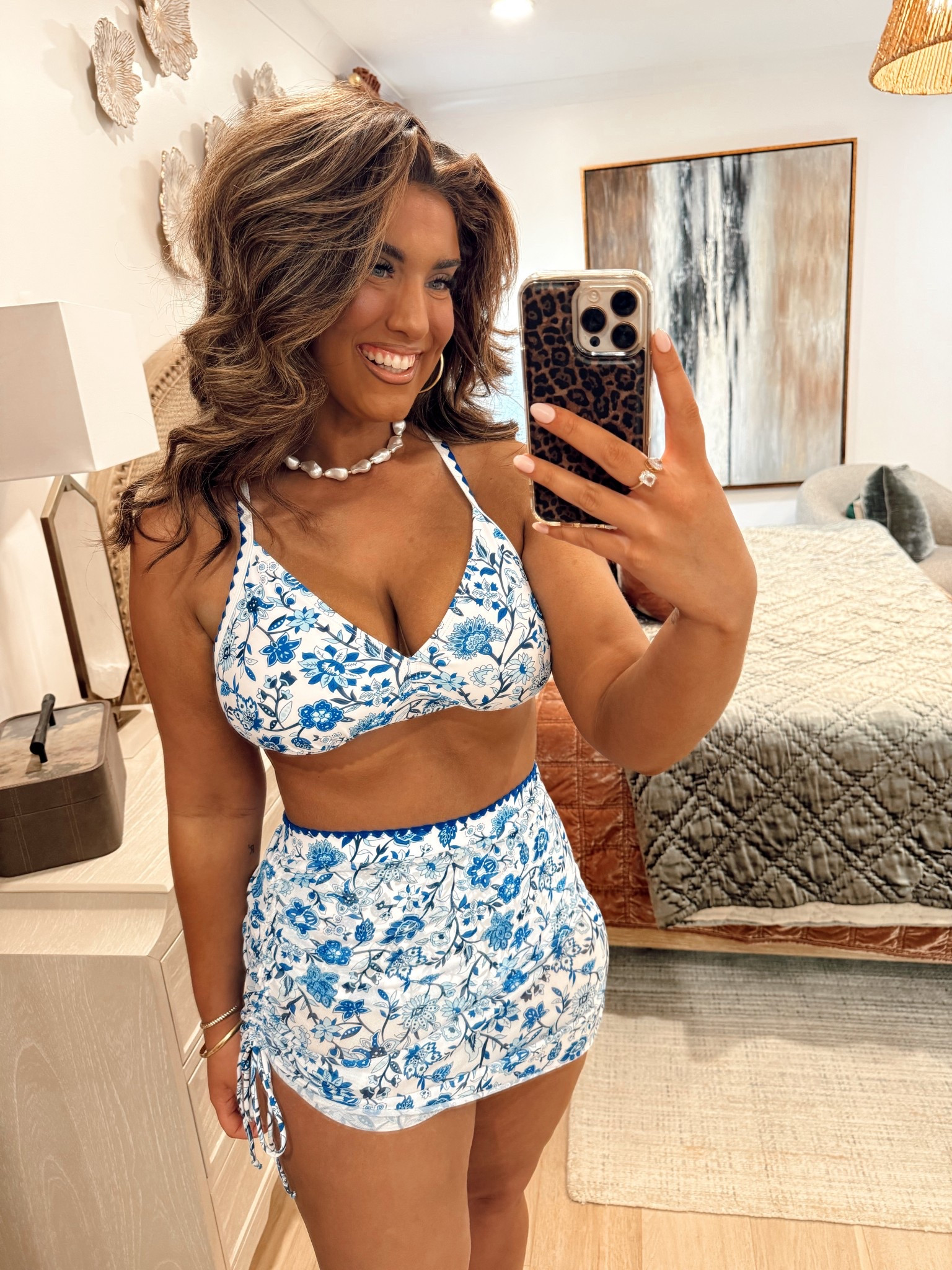 Full coverage swimsuit that’s giving all of the coastal vibes for summer! 🌊 I’m a size 10 in my true size large. 

#LTKTravel #LTKSwim #LTKdayinmylife