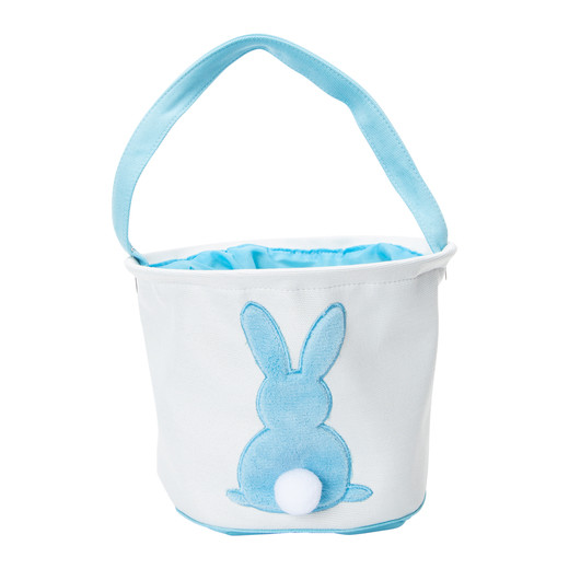 Bunny Tail Canvas Easter Basket | Five Below
