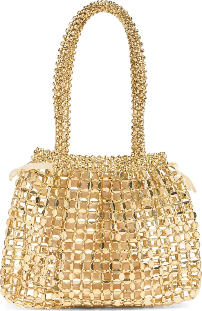 Metallic Beaded Top Handle Bag | Nordstrom Rack