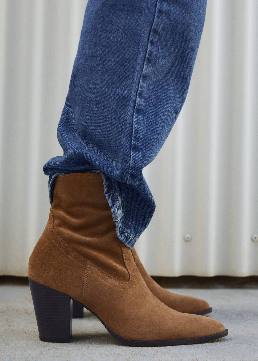 Suede leather ankle boots -  Women | Mango United Kingdom | MANGO (UK)