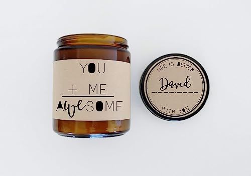 You and Me Awesome Boyfriend Gift Girlfriend Gift Candle Gift for Boyfriend Gift for Girlfriend H... | Amazon (US)