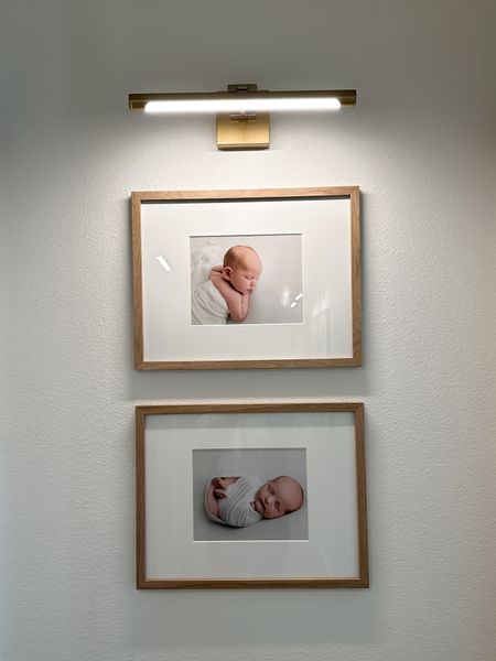 The perfect gallery lights for some of my life’s most precious pictures 🤍