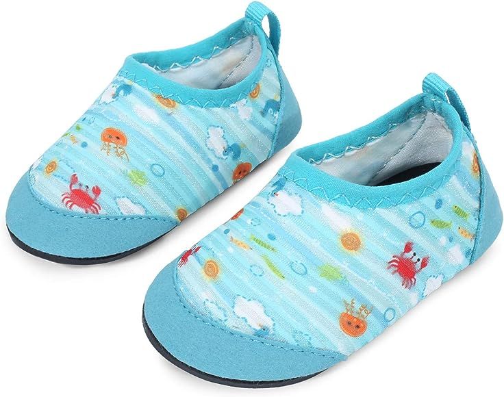 Baby Boys and Girls Barefoot Swim Water Skin Shoes Aqua Socks for Beach Swim Pool | Amazon (US)