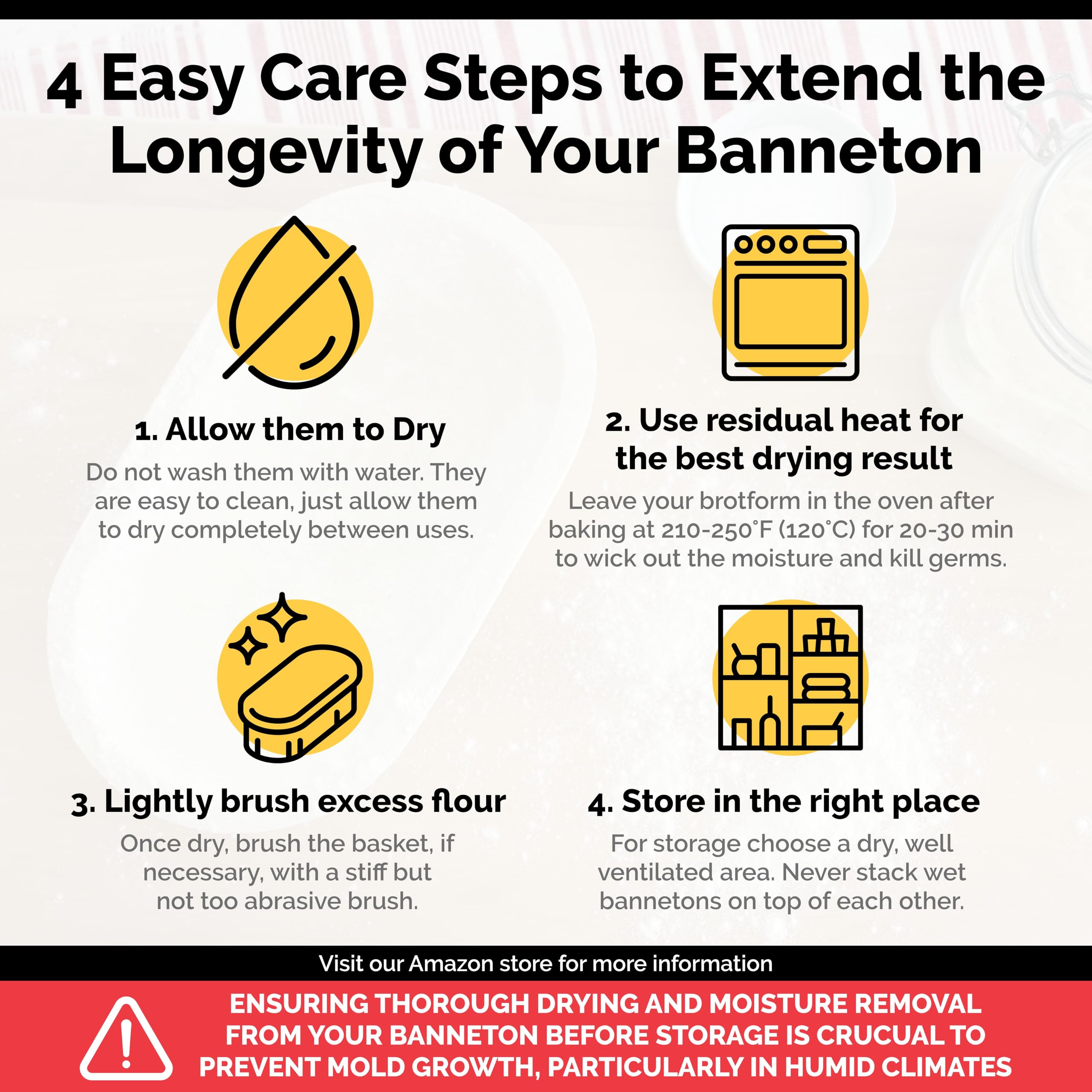 Bulka Large Oval 1kg Waffle Banneton Bread Proofing Basket Pressed Wood Pulp, Sourdough Proofing ... | Amazon (US)