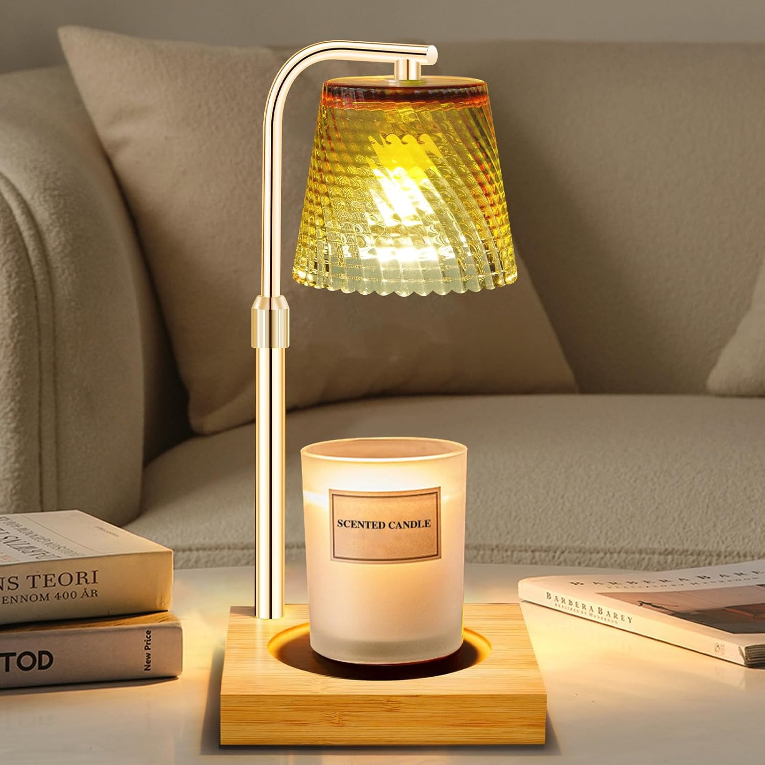 Candle Warmer Lamp with Timer, Height Adjustable Dimmable Wax Melts Warmer for Jar Candles, House... | Amazon (US)