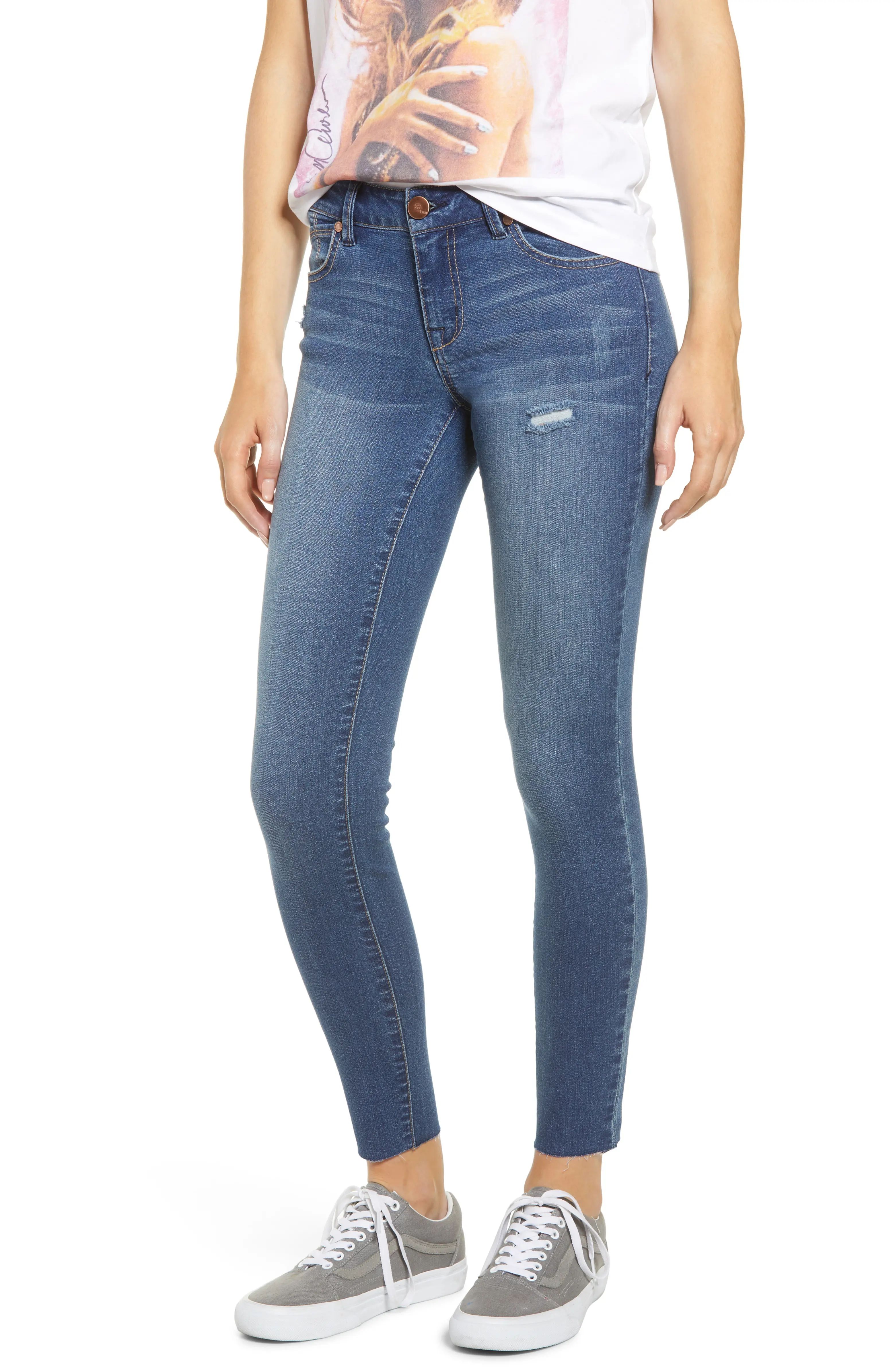 Raw Hem Ankle Jeggings | Nordstrom