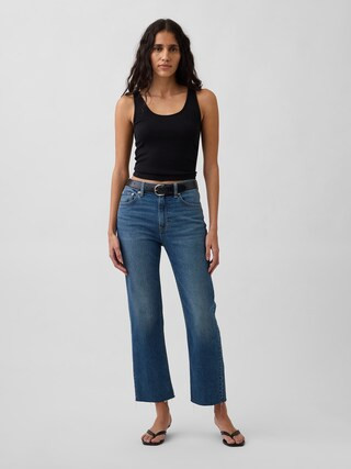 High Rise ’90s Slim Straight Crop Jeans | Gap (US)