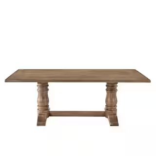 Leventis Weathered Oak Dining Table | The Home Depot